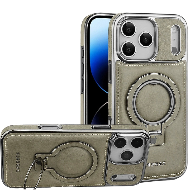Luxury Magnetic PU Leather iPhone Case
