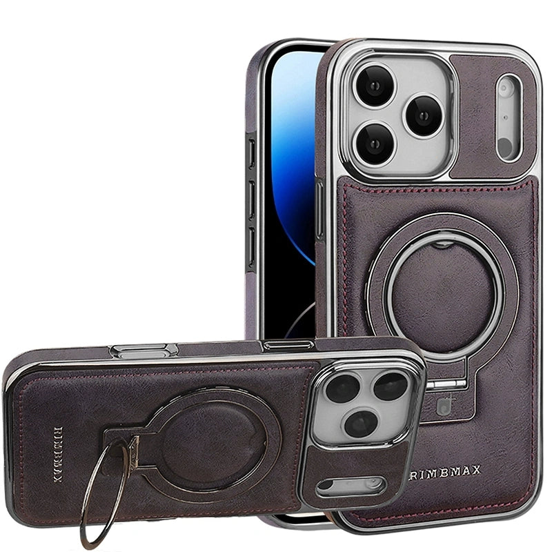 Luxury Magnetic PU Leather iPhone Case