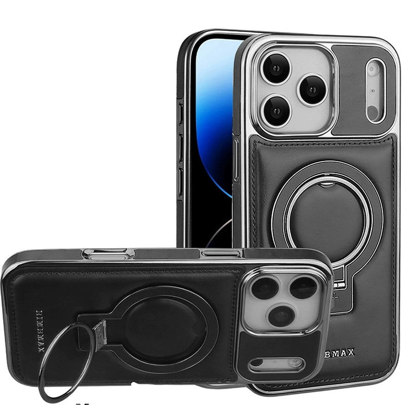 Luxury Magnetic PU Leather iPhone Case