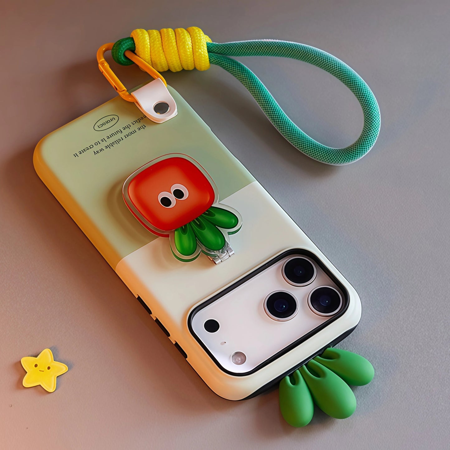 iPhone 17 ProMax Carrot Creative Shockproof Lanyard Case