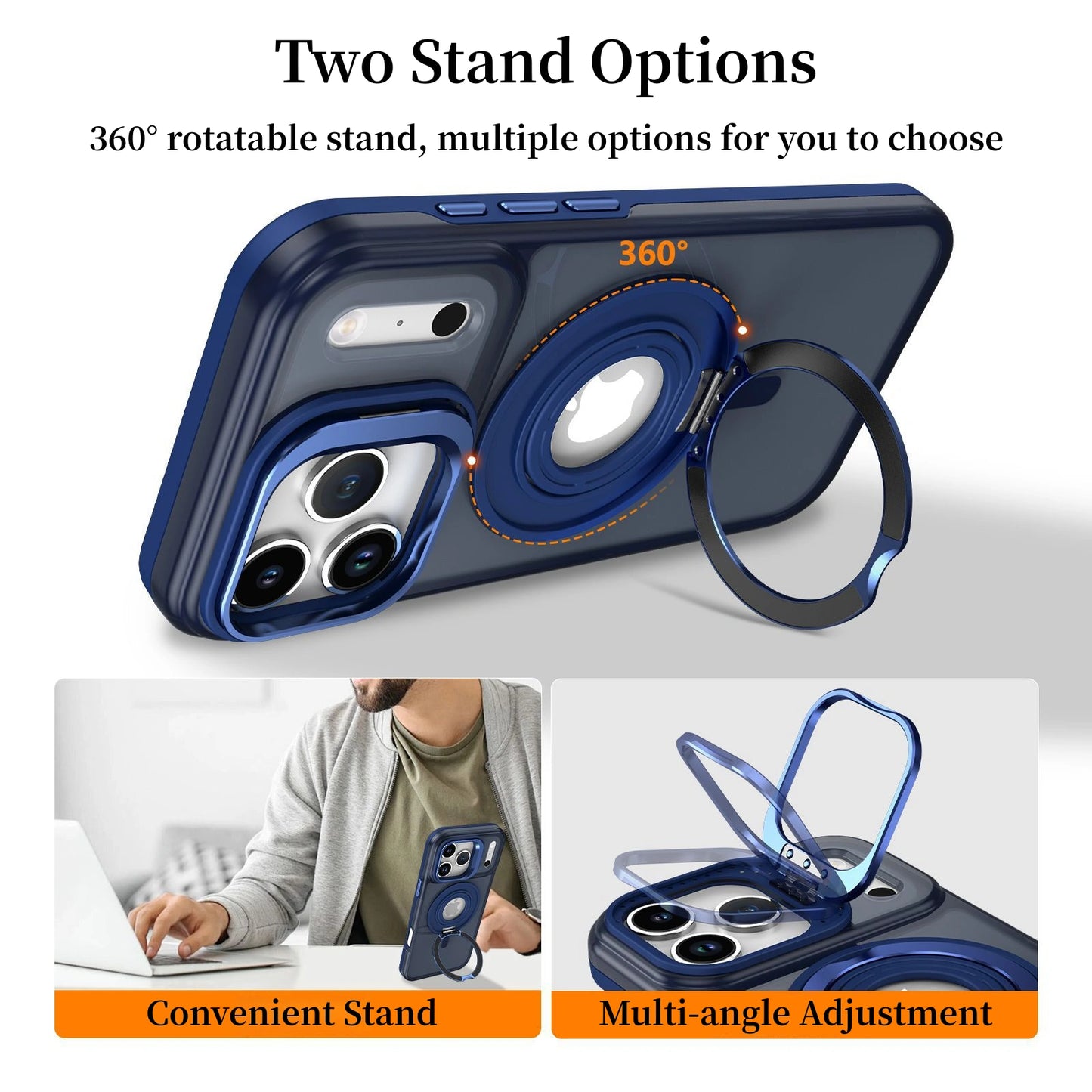 Multi-Color Magnetic Stand iPhone Case