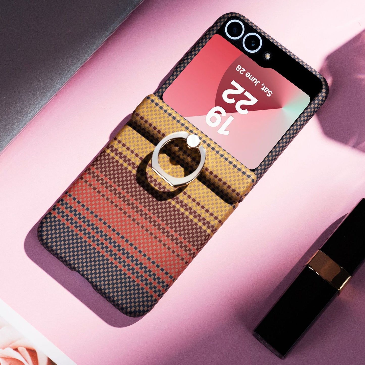 Carbon Fiber Magnetic Phone Case For Samsung Galaxy Z Flip 7/6/5/4/3