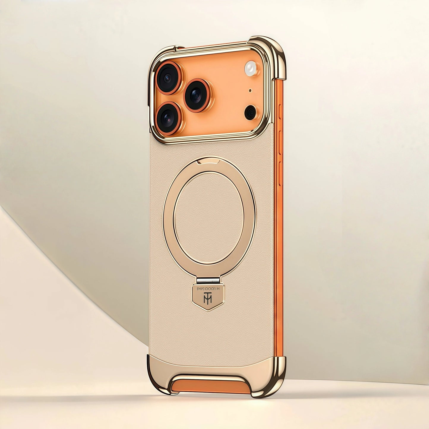 iPhone 17 Series Frameless Electroplated Vegan Leather MagSafe Case
