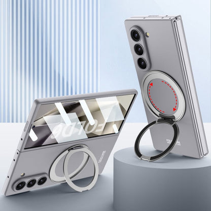 Galaxy Z Fold 6 | Rotating Magnetic Ring Frosted Mobile Phone Case