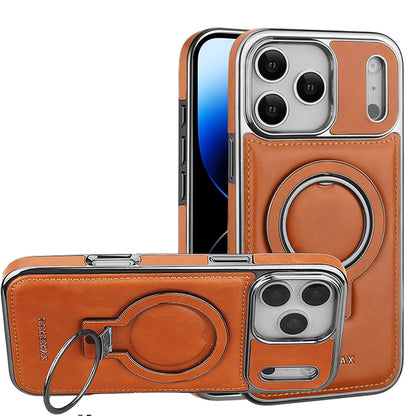 Luxury Magnetic PU Leather iPhone Case