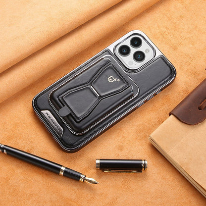 Magnetic Leather iPhone Case with Detachable Card Holder
