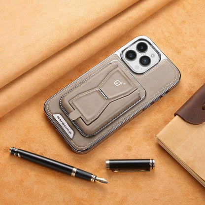 Magnetic Leather iPhone Case with Detachable Card Holder